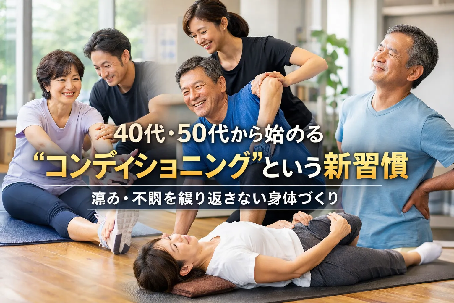 「40代・50代から始める“コンディショニング”という新習慣｜痛み・不調を繰り返さない身体づくり」